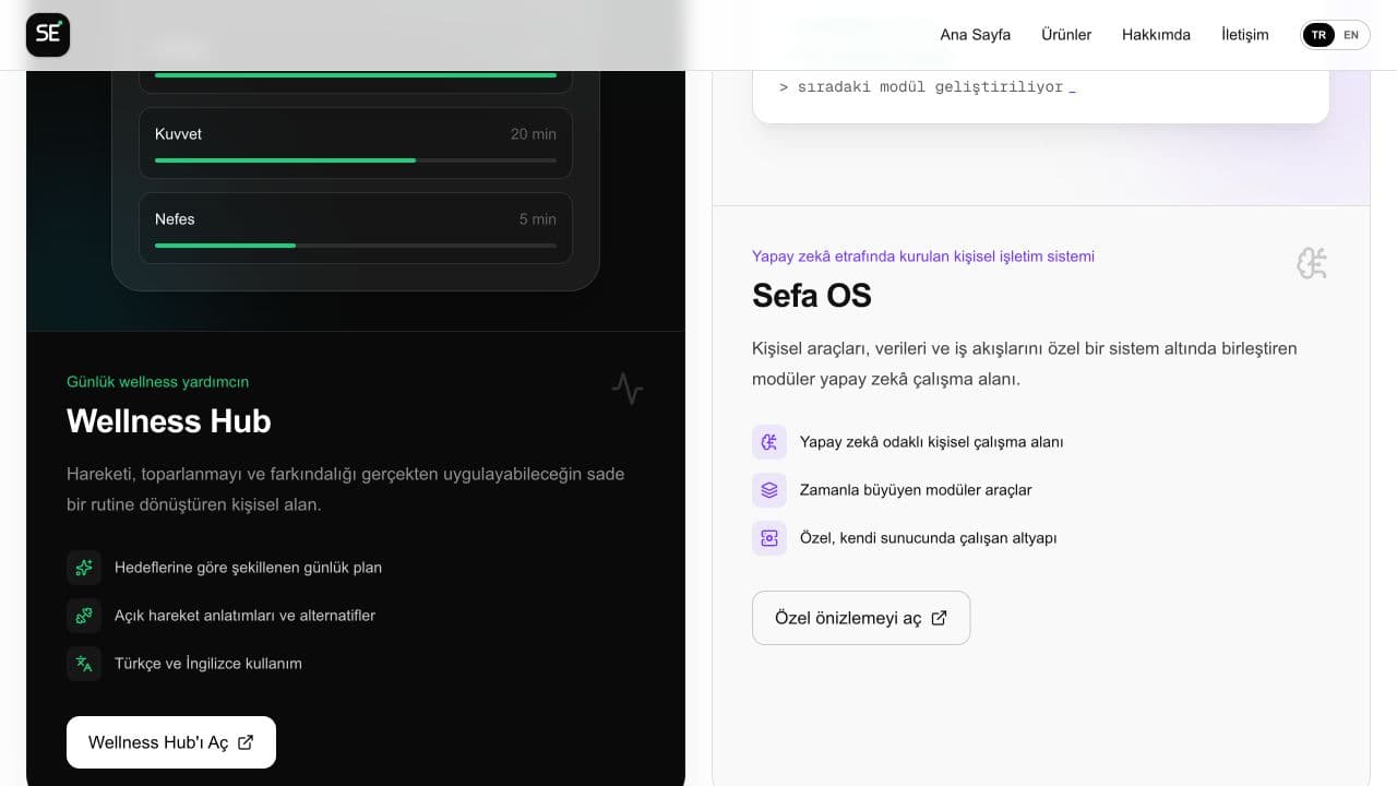 Sefa OS interface